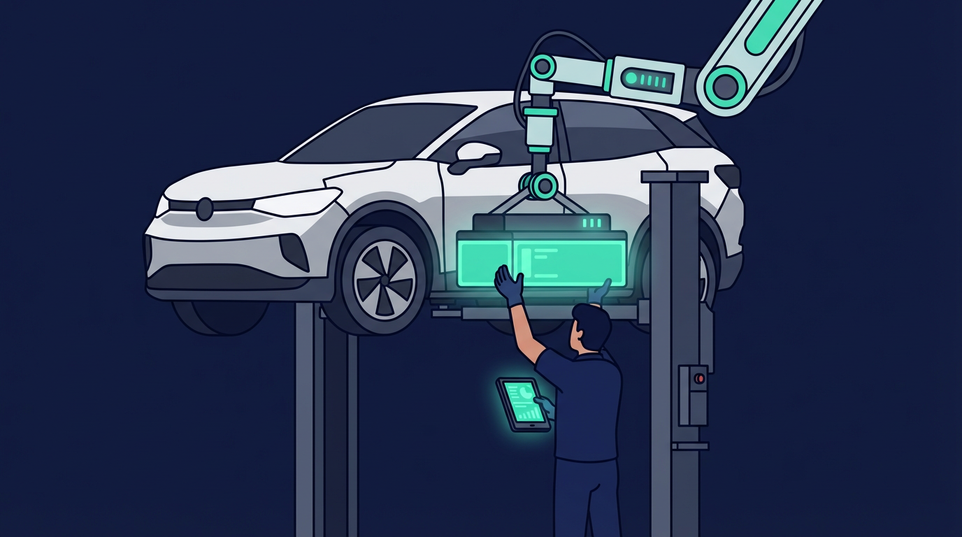 GravCell battery swap installation process